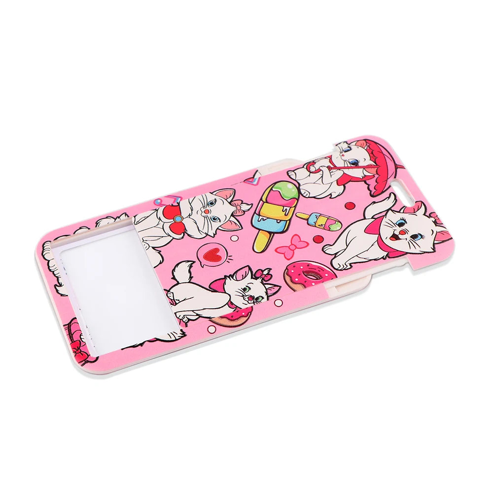 Cute Marie Cat Credential Holder Cartoon Animal Lanyards for Key Neck Strap For Card Badge Gym Keychain Keyring Accessories Gift