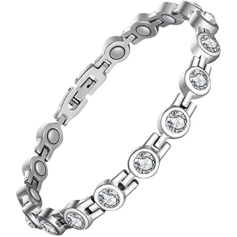Hemasa  Stainless Steel Elastic Magnetic Bracelets For Women