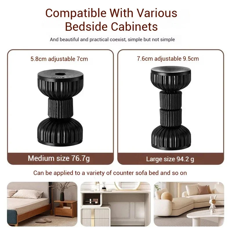 Adjustable Auxiliary Tabless Sofa Bed Fittings Thread Telescopic Frame Anti-shake Headboard Furniture Stopper Bedside Support