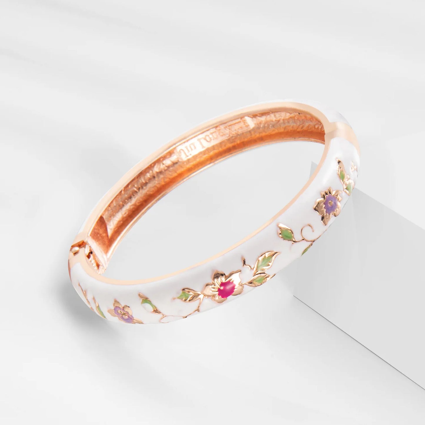 1/2 PC Enameled Bracelets For Women Clover Cuff Bangles On Hand Cloisonne Lady's Accessories Fashion Jewelry Christmas Gift