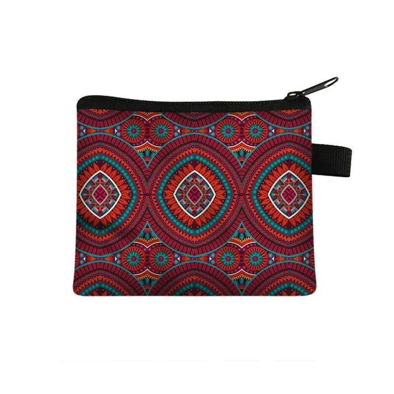 Tejesa Geometric Design Portable Card Bag Coin Key Storage Bags Hand Bag Small Square Bag Coin Purse Pochette Sac Billetera Wallet