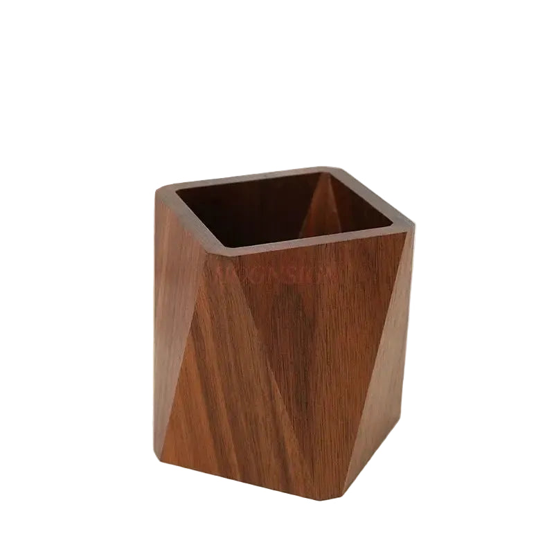 Tejesa  oden pen holder, solid wood office desktop, high-end stationery storage ornament