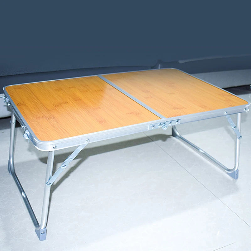 Hemasa Foldable Laptop Desk,Computer Table, Breakfast Serving Bed Tray, Portable Picnic Table, Folds in Half with Inner Storage Space
