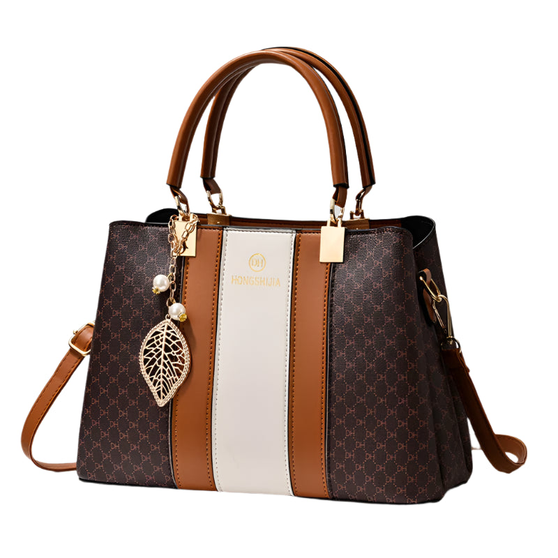Hemasa  texture and versatile large capacity printed letter handbag