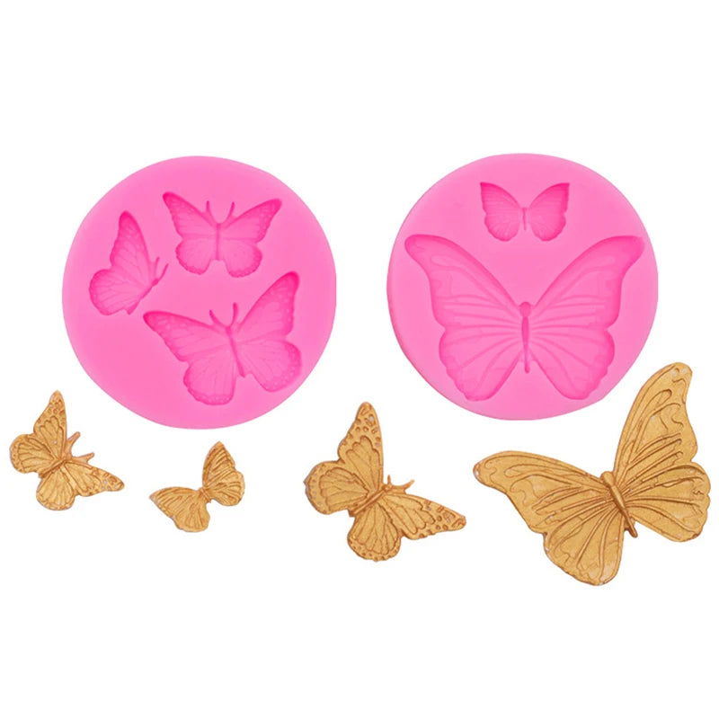 Candy Butterfly Mold Silicone Molds for Chocolate Mini Butterfly Fondant for DIY Chocolate Candy Cupcake Cake Topper Decoration