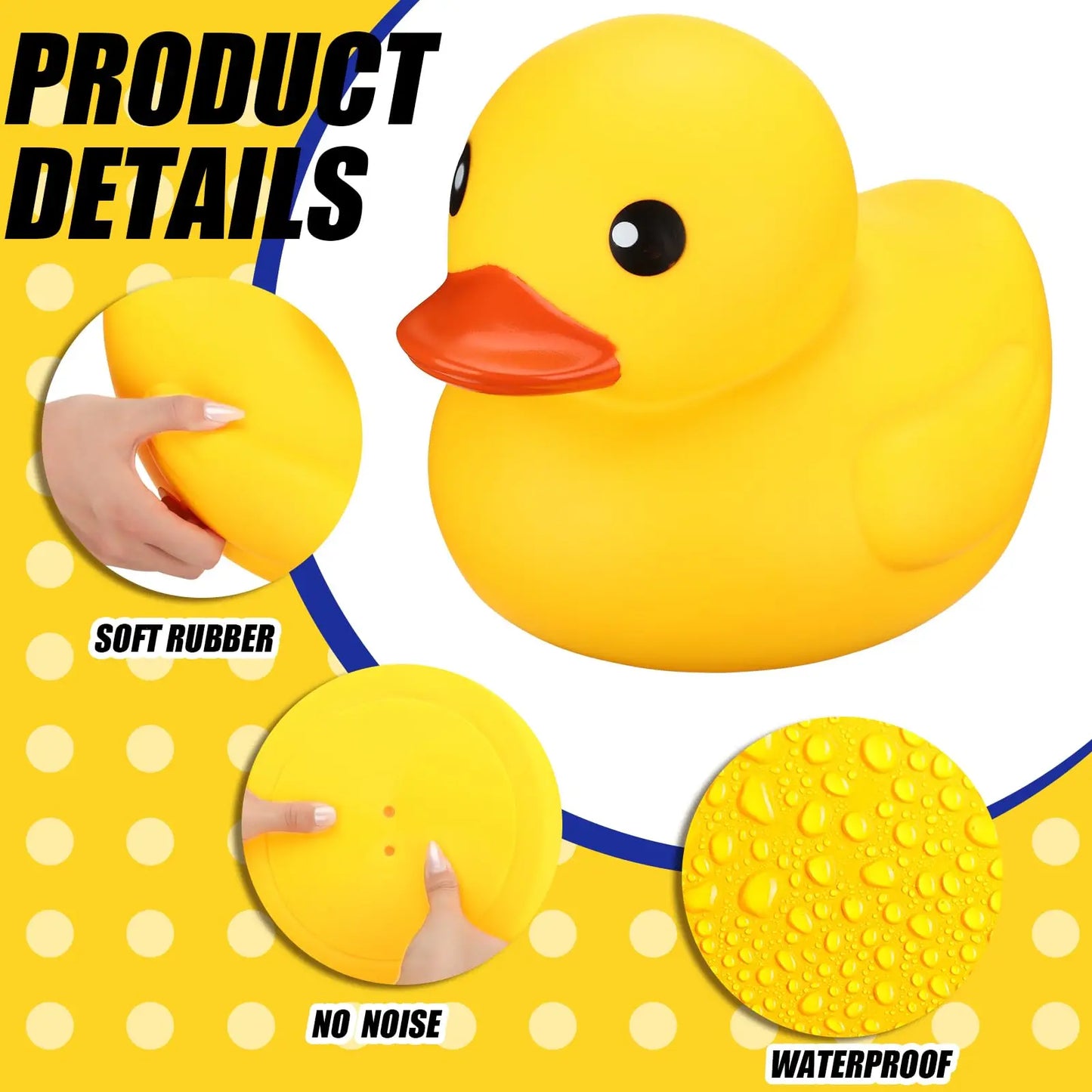 Tejesa Rubber Duck Giant Ducks Large Rubber Duck Gender Reveal Party Rubber Duck 13 Inch Duck Shower Birthday Party Favor