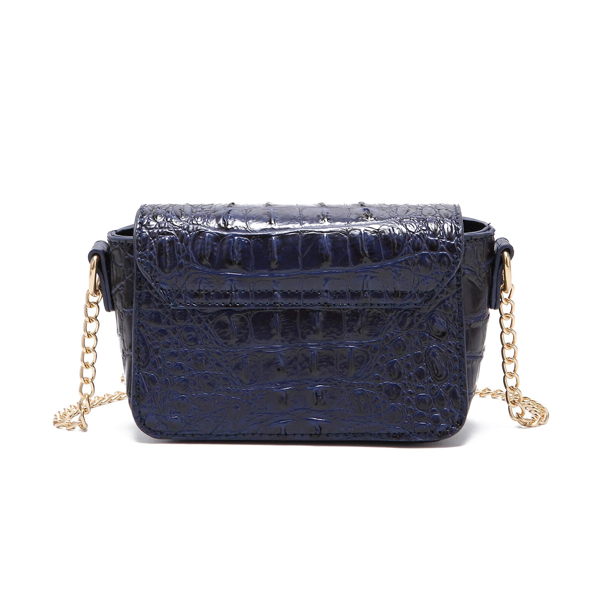 Colorful Crocodile Pattern Mini Lock Flip Phone Bag Crossbody Bag Classic