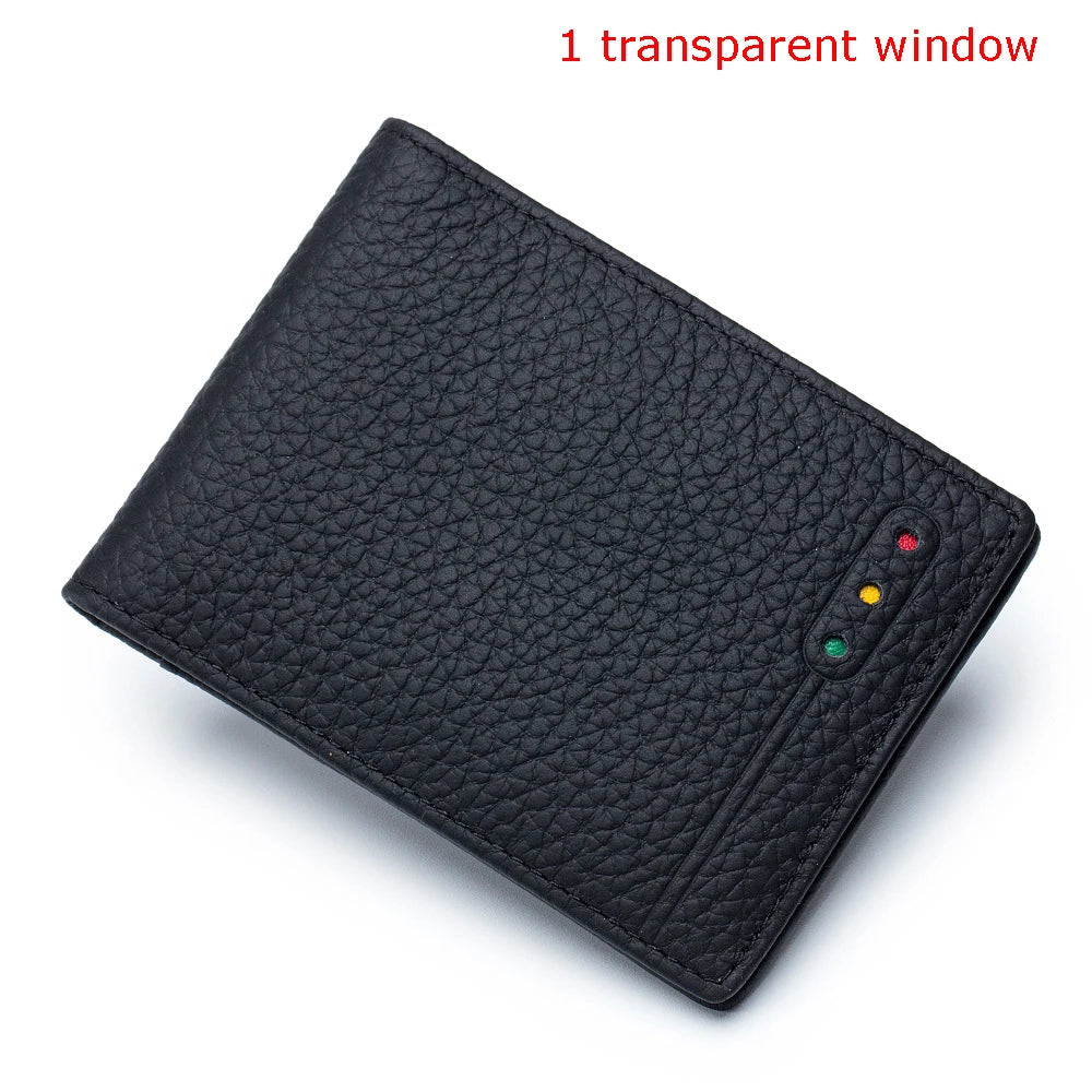 Tejesa Driver License Holder Card Wallet Cow Leather RFID Cover for Driver's Documents Business Credit Card Holder Thin Purse for Male