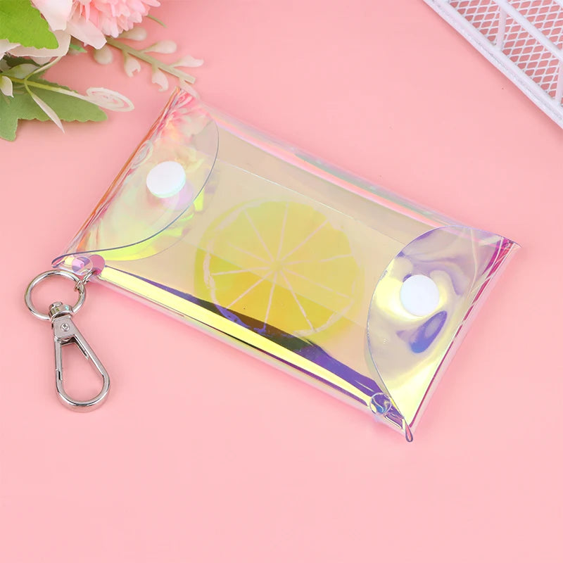 Heamsa Bubble Mart Blind Box Storage Display Box Hand-made PVC Coin Purse Transparent Key Bag Toy Dolls Hanging Small Bag