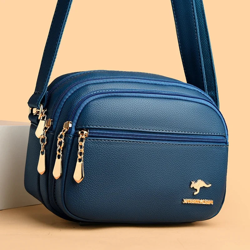 HEmasa hold-all New Fashion Ladies Handbags Designer Cross body High Quality Shoulder Bags Women's Triple Zipper Tote Bag