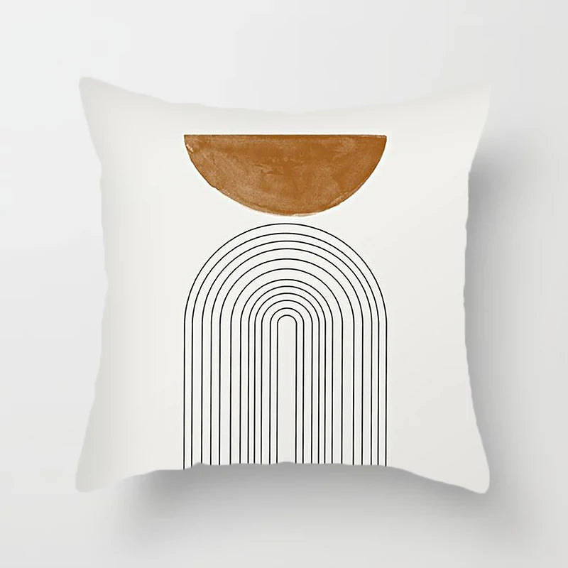 Hemasa Abstract Geometric Decorative Pillowcase Sofa Cushion Cover Soft Throw   Home Office Bedroom