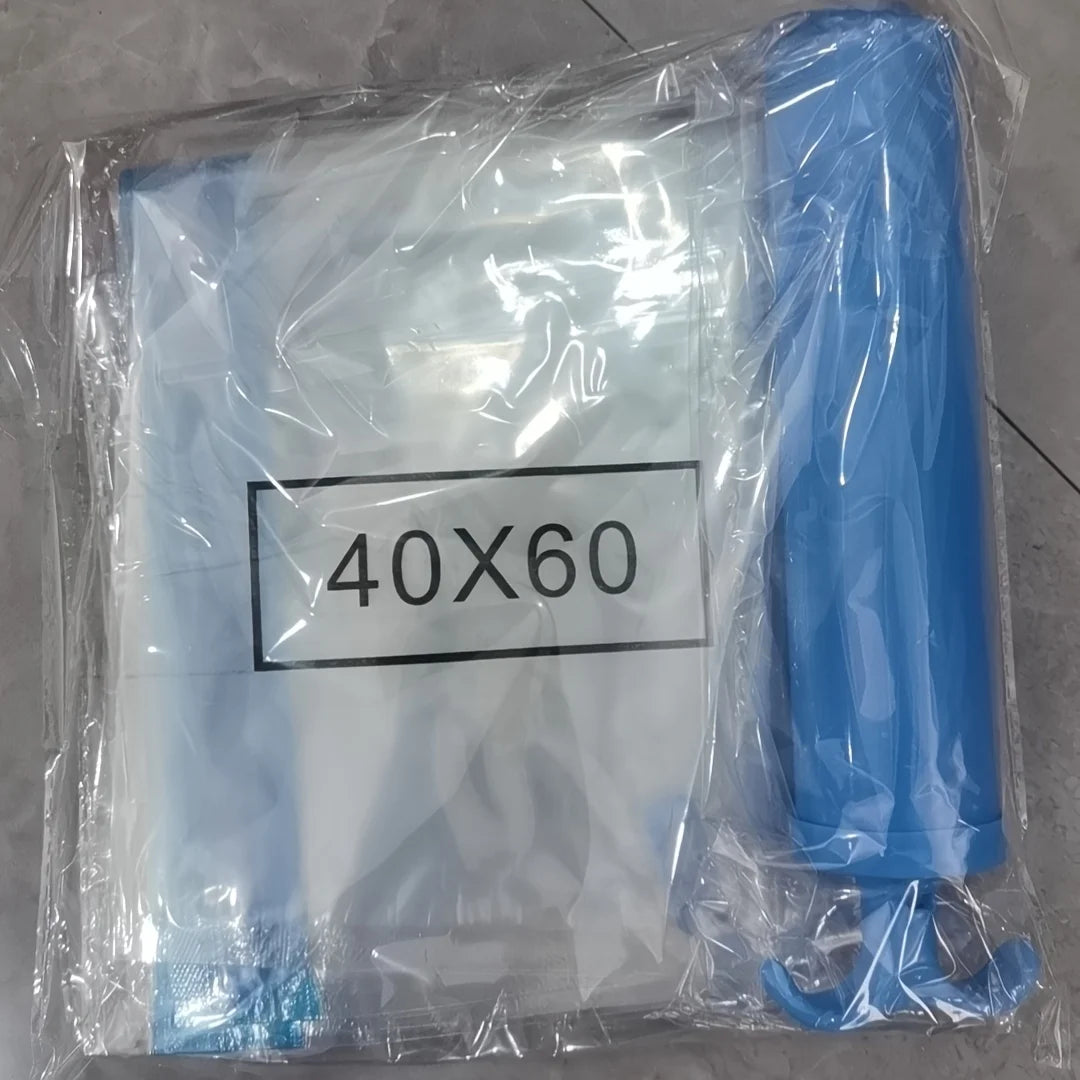 Tejesa 4pcs space saving vacuum storage bag with hand pump - oversized compressed clothing, blankets, bedding bags -  travel storage