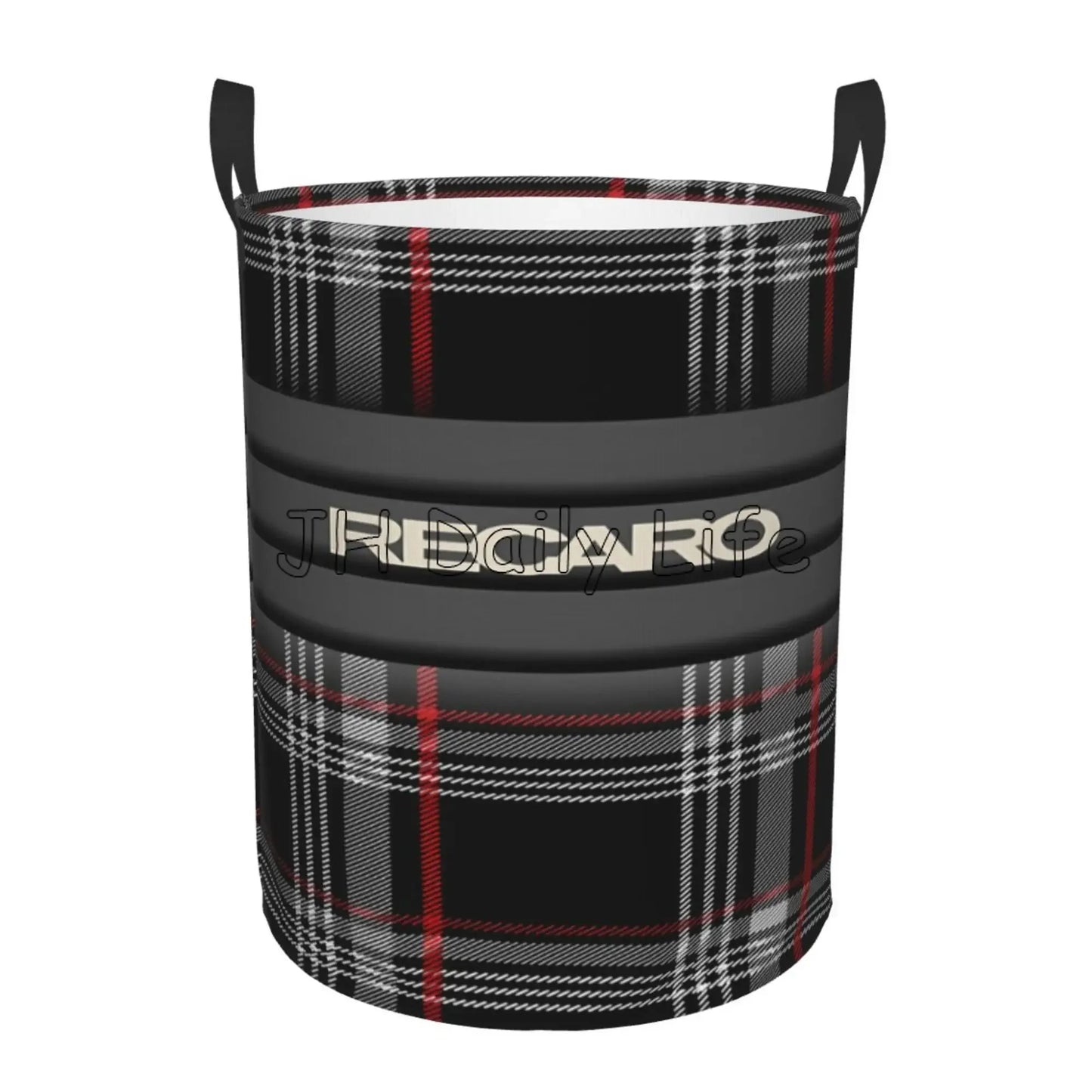Recaros Logo Print Laundry Basket Foldable Clothes Hamper for Nursery Kids Toys Storage Bin Large Capacity Circular Hamper