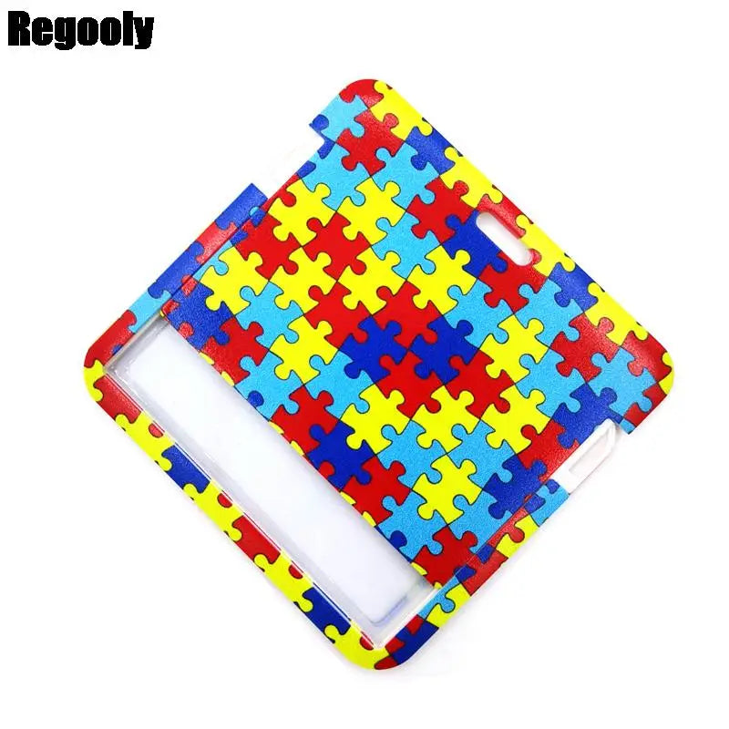 Autism Pattern Anime Lanyard Badge Holder ID Card Lanyards Mobile Phone Rope Key Lanyard Neck Straps Keychain Key Ring