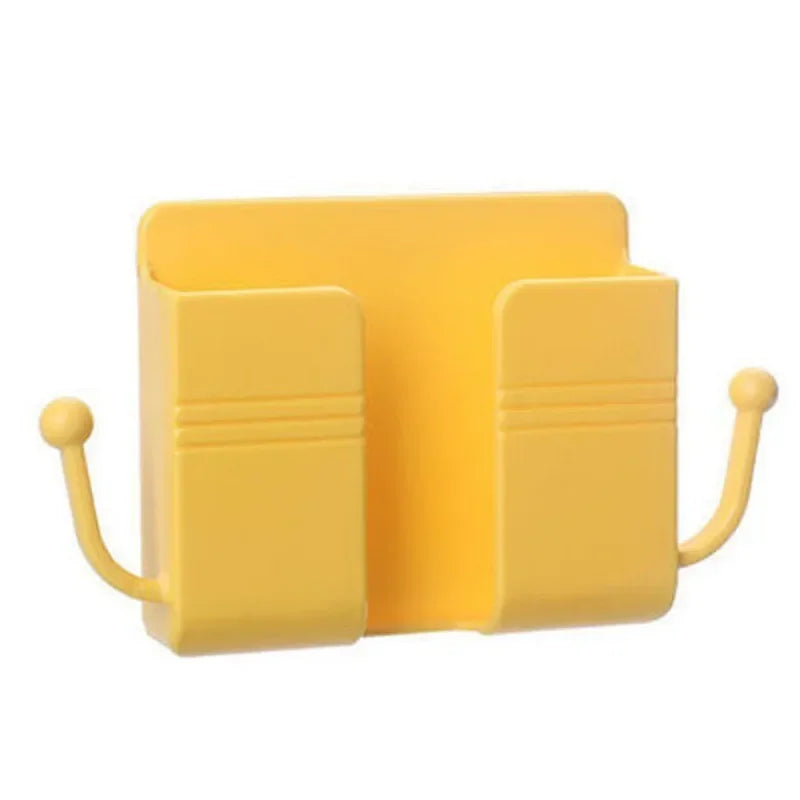 Mobile Phone Wall Mount Hat Hook Glasses Holder Hanger Remote Control Holder Bracket Charging Stand Home Storage Organization