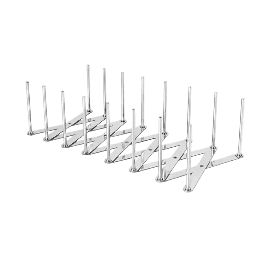 Tejesa  1pc Pot Lid Rack Pan Lid Organizer Retractable Foldable Stainless Steel Plate Holder Shelf Tableware Storage Kitchen Gadgets