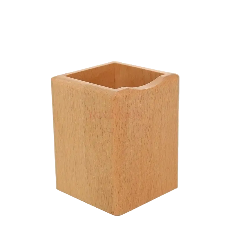 Tejesa  oden pen holder, solid wood office desktop, high-end stationery storage ornament
