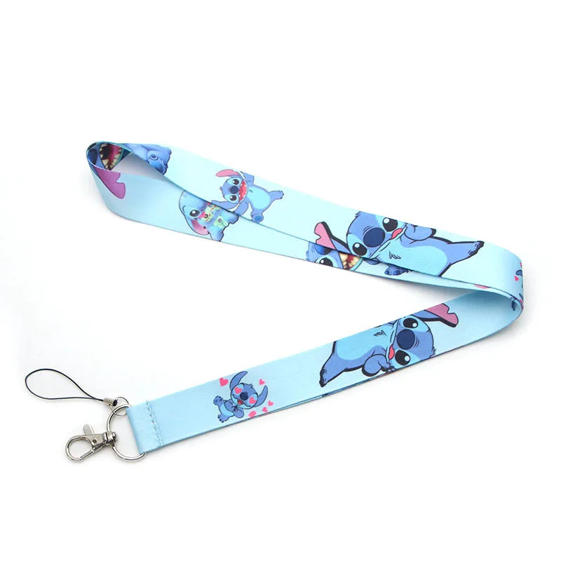 Stitch Lanyard Adjustable Long Mobile Phone Lanyard Anime Neck Straps Accessories Lanyard Hanging Ornaments Charm Anti-lost Lany