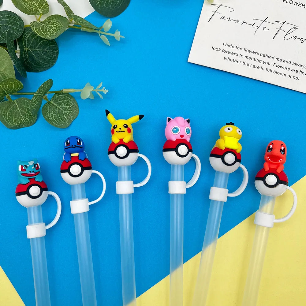 Hemasa Reusable 10mm Silicone Straw Topper Compatible With Dust-Proof Straw Tips Lids