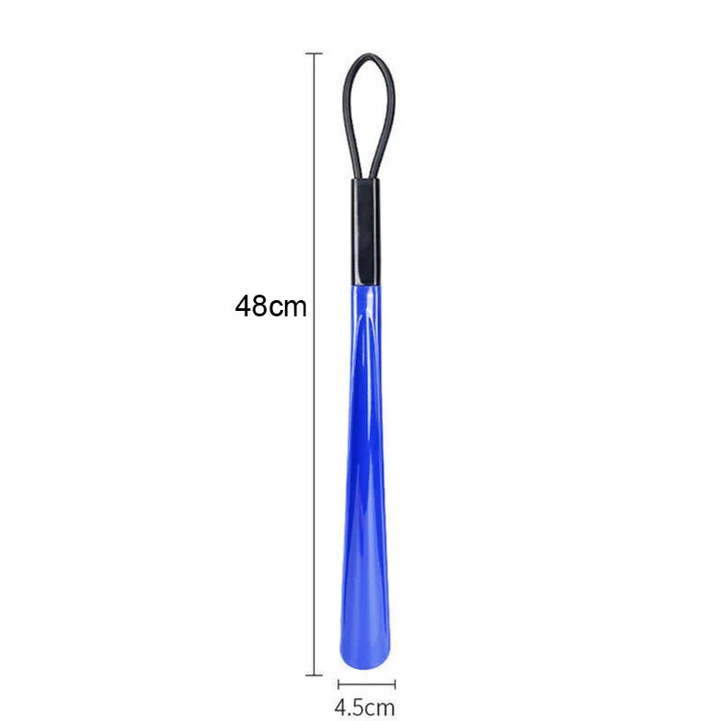 Hemasa 1pc Extra long flexible plastic shoe horns  for pregnant women wearing shoe assistants