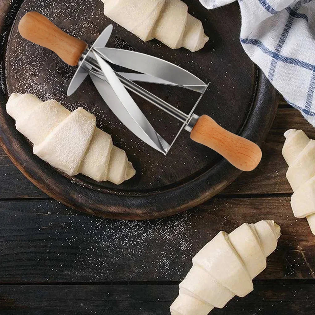 Stainless Steel Rolling Dough Cutters For Making Croissant Kitchen Bread Cake Pastry Wheel Sharp Knife Baking Decorating Tools