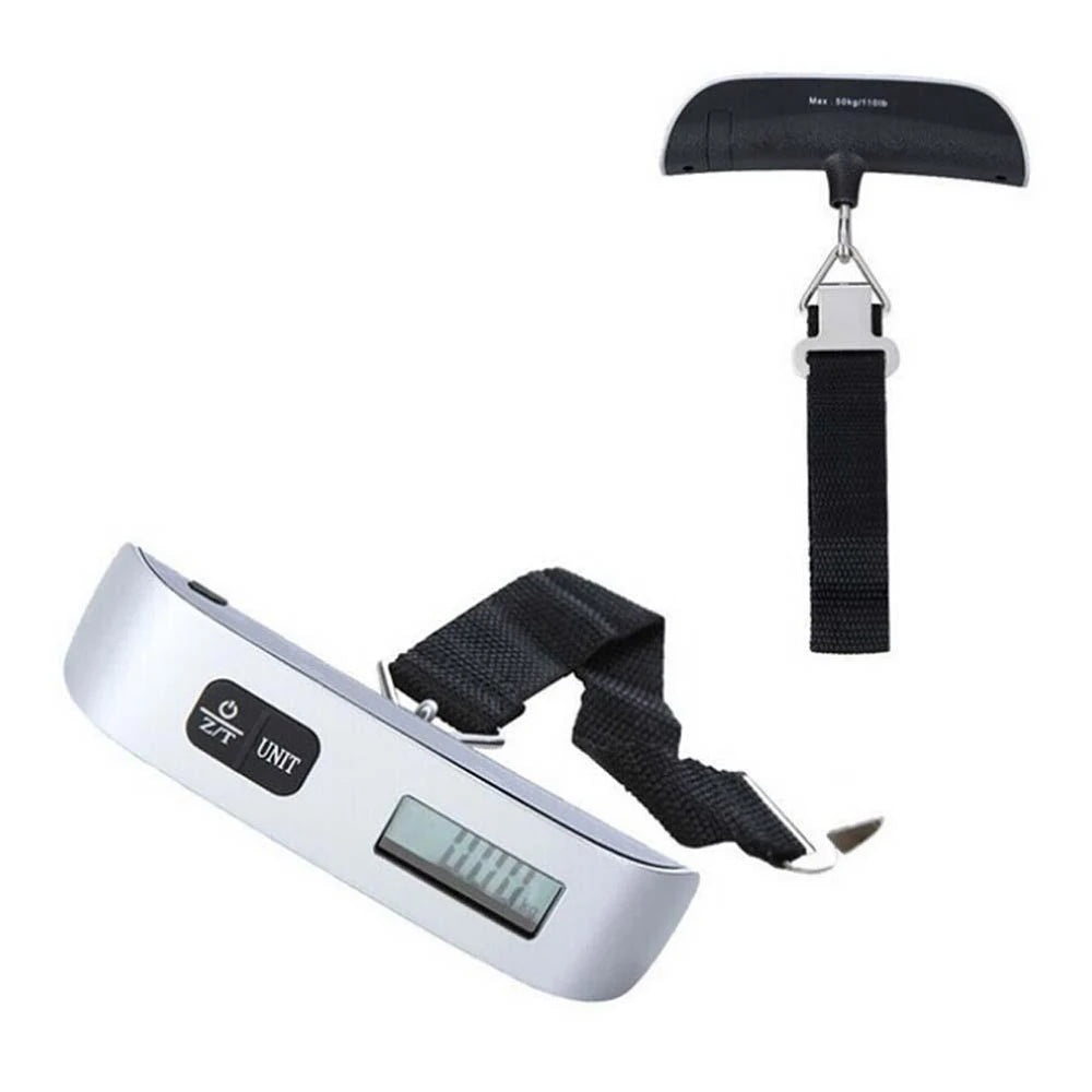 Portable Scale Digital LCD Display 110lb/50kg Electronic Luggage Hanging Suitcase Travel Weighs Baggage Bag Weight Balance Tool