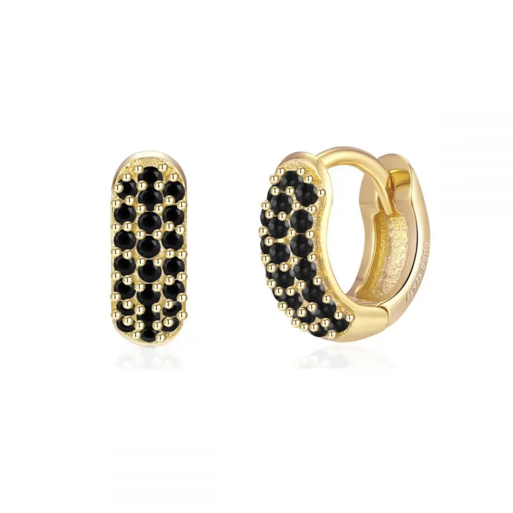 Korean Stainless Steel Round Circle Small Hoop Earrings Women Multicolor Zircon Minimal Punk Cartilage Earring Piercing Jewelry