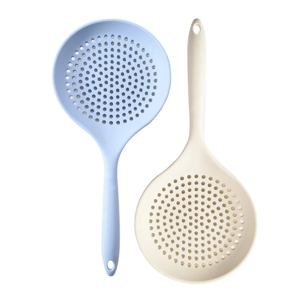 1/2Pcs Silicone  Cooking Spatula Large Colander Soup Strainer Household Kitchen Tool