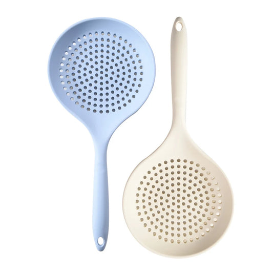1/2Pcs Silicone  Cooking Spatula Large Colander Soup Strainer Household Kitchen Tool