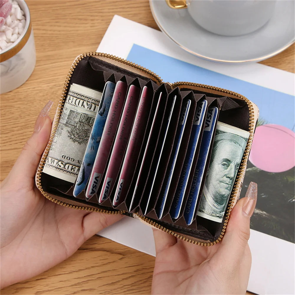 Wallet For Women Versatile High end Small and Fresh Short Metal Buckle Leather Handbag Large Capacity