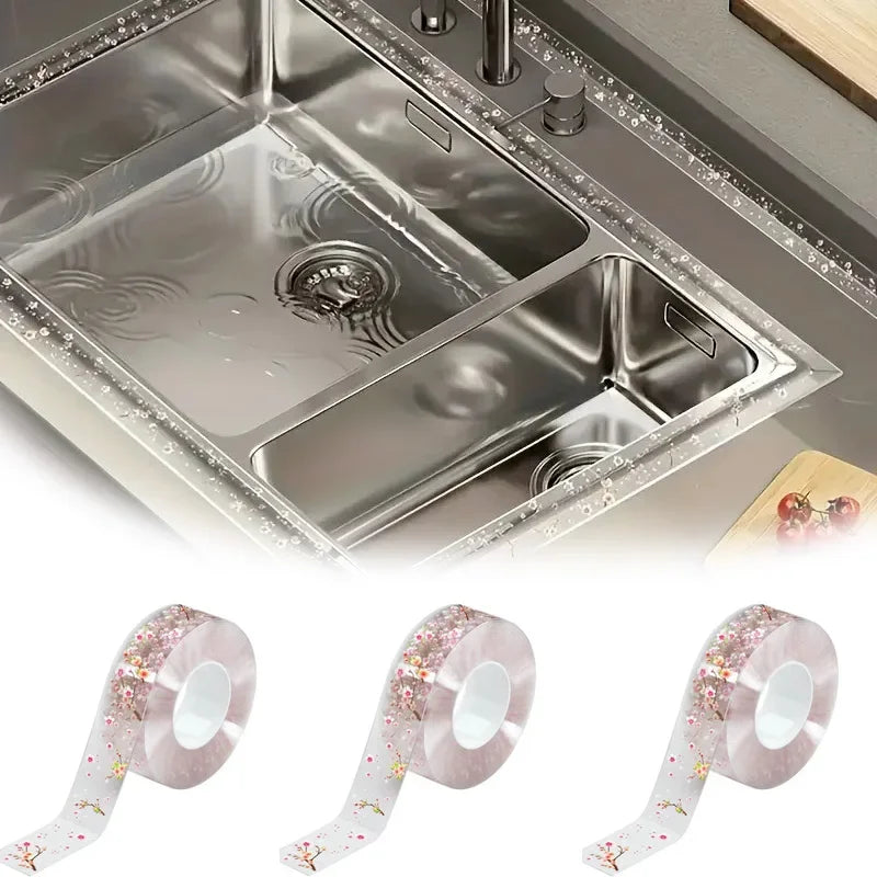 Hemasa 3m Kitchen Sink Waterproof Sticker /Anti-mold Waterproof Tape For Bathroom  Toilet Gap Self-adhesive Sealing Strip Tape