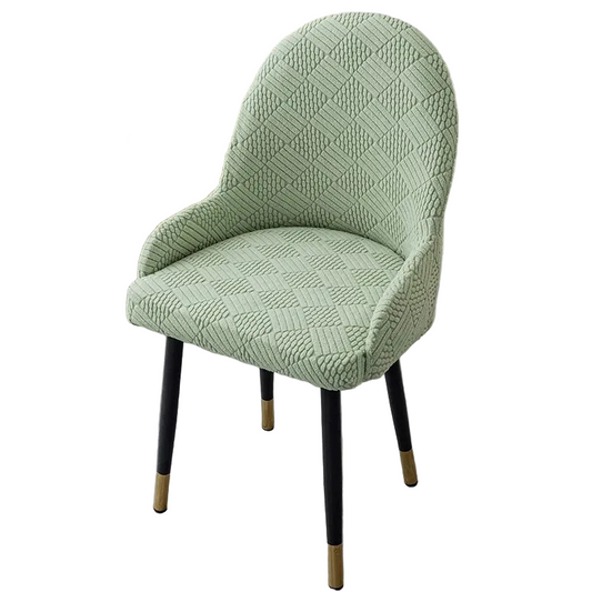 Tejesa Polar Fleece Semicircle Armchair Covers Stretch Dining Chair Cover Office Chair Slipcovers Kitchen Wedding Banquet Seat Covers