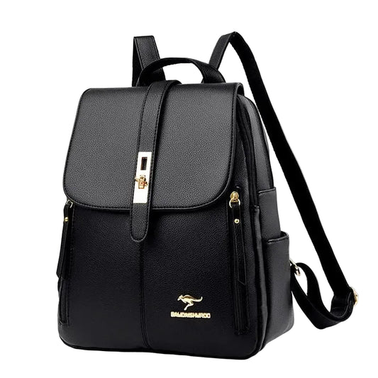 Women's 2024 Leather Bapa Faionable Polyester Material Dual-oulder Bag for Travel And Busin Trips