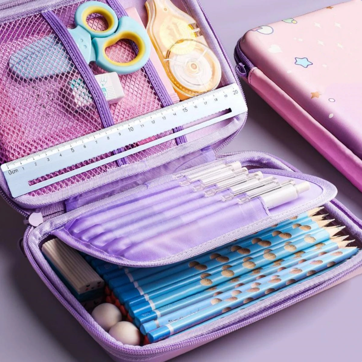 3D EVA unicorn cute pencil case cartoon stationery box girls Color pencil box student pen case school supplies gifts ipad case