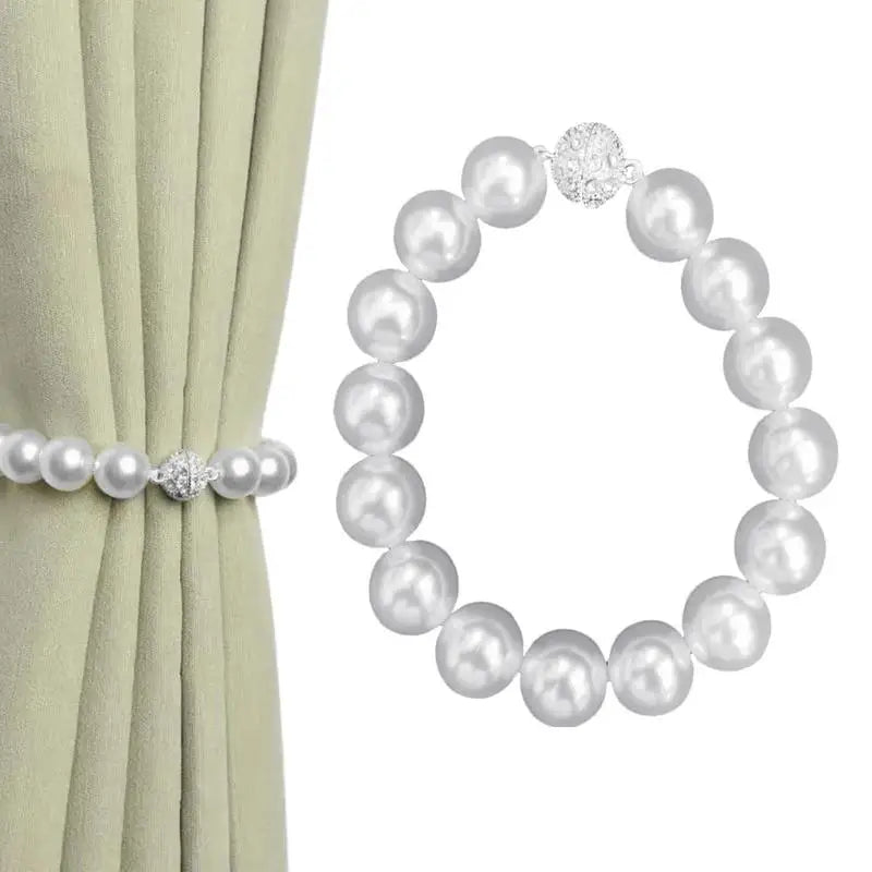 Curtains Holder Clips Beautiful ABS Pearl Curtains Buckle Multifunctional Shining Curtains Clip Reusable Beaded Curtains Tieback