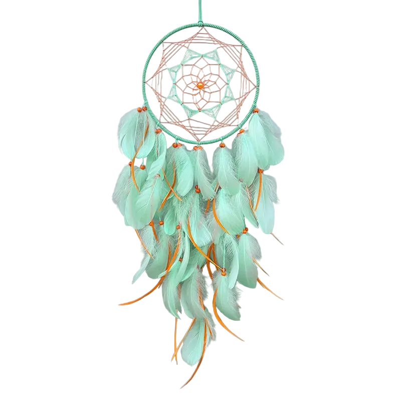 Tejesa Dream Catcher Hand-woven Feathers Wind Chimes Wall Pendants Birthday Party Hanging Ornaments Home Decor Spiritual Gifts