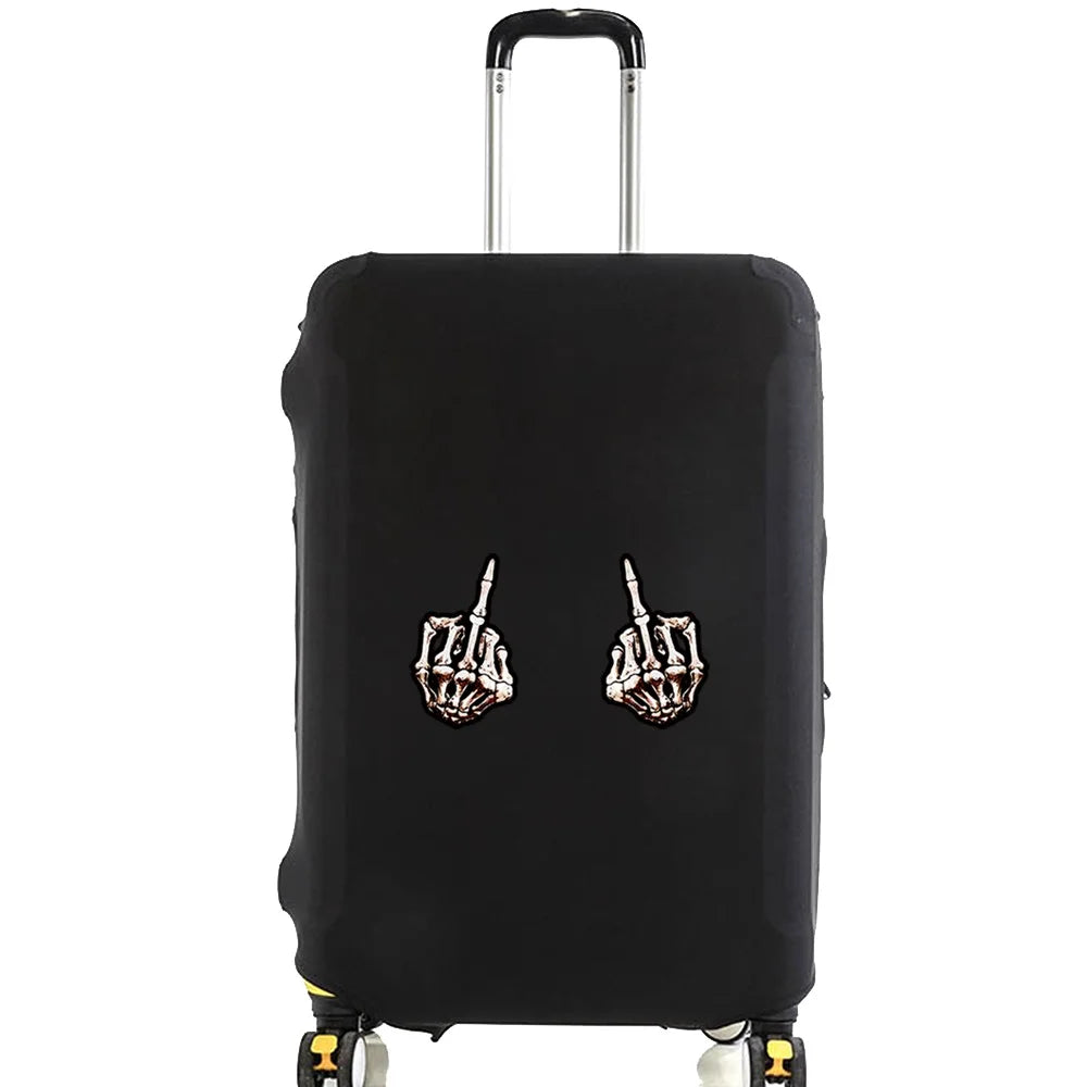 Tejesa Luggage Protective Cover for 18 To 28 Inch Pattern Trolley Suitcase Elastic Dust Bags Case