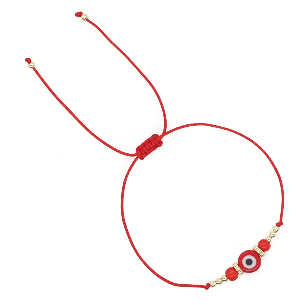 GO2BOHO New Turkish Evil Eye Beads Bracelet Handmade Trendy Friendship Bracelets for Women