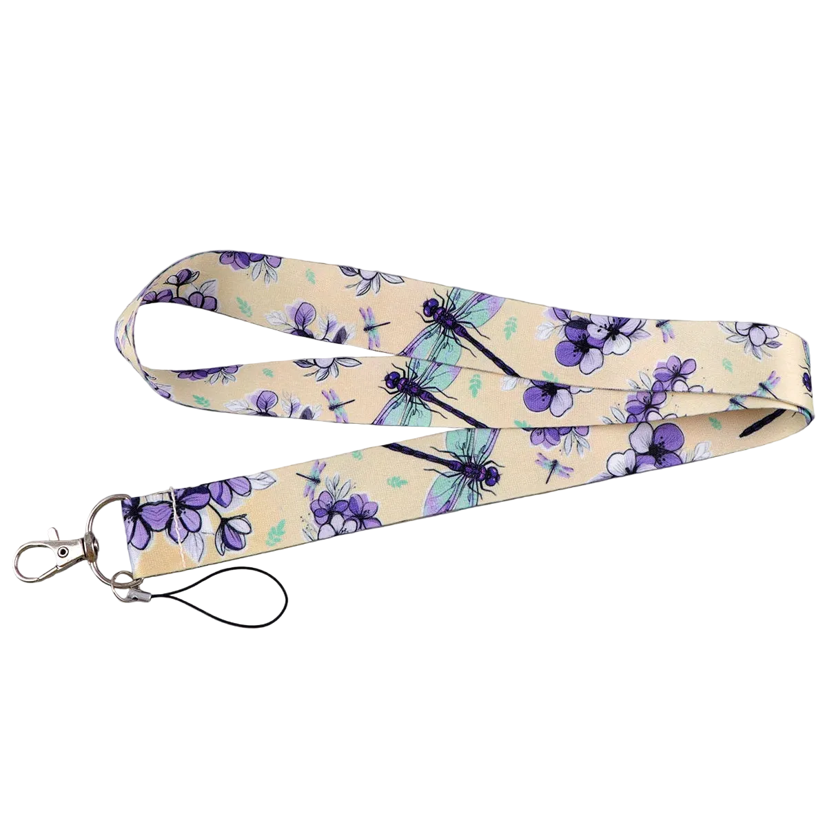 Tejesa Beautiful Flowers  Colorful Lanyards for Keys Neck Strap ID Card Gym Phone Straps DIY Hang Rope Lariat Keyrings