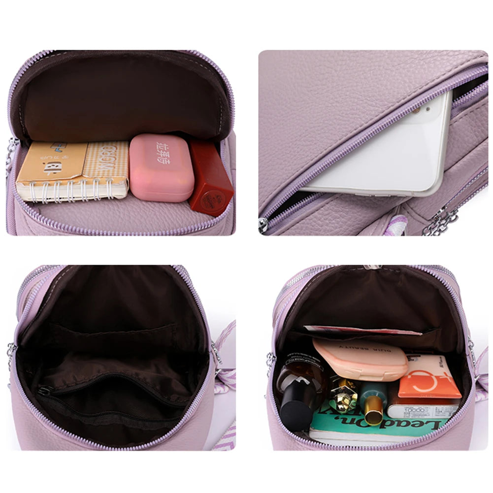 Hemasa Women Sling Chest Bags Fanny Pack Fashion Leather Waist Bags Multifunctional Waist Pouch For Phone Shopping Holder Banana Bag