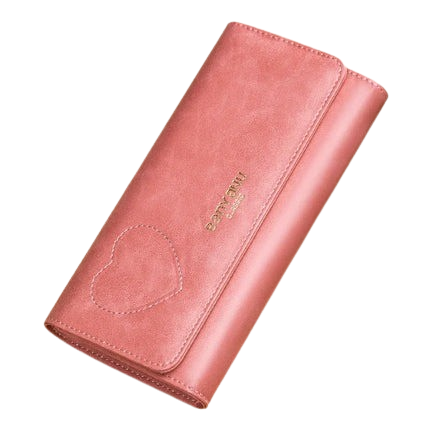Hemasa Leather Long Women Wallets Clutch Zipper Coin Pocket Female Cute Heart Wallet Card Holder Phone Bag New Women Purse