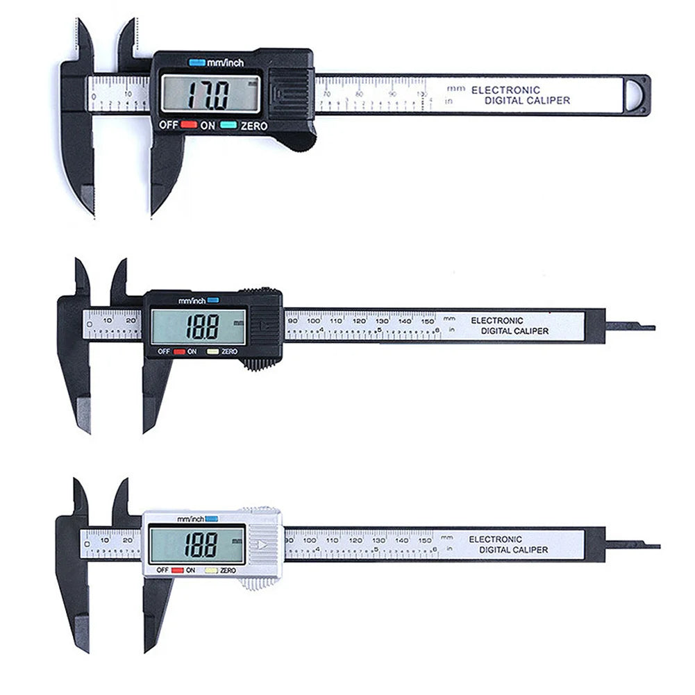 150mm 100mm Electronic Digital Caliper Carbon Fiber Dial Vernier Caliper Gauge Micrometer Measuring Tool Digital Ruler