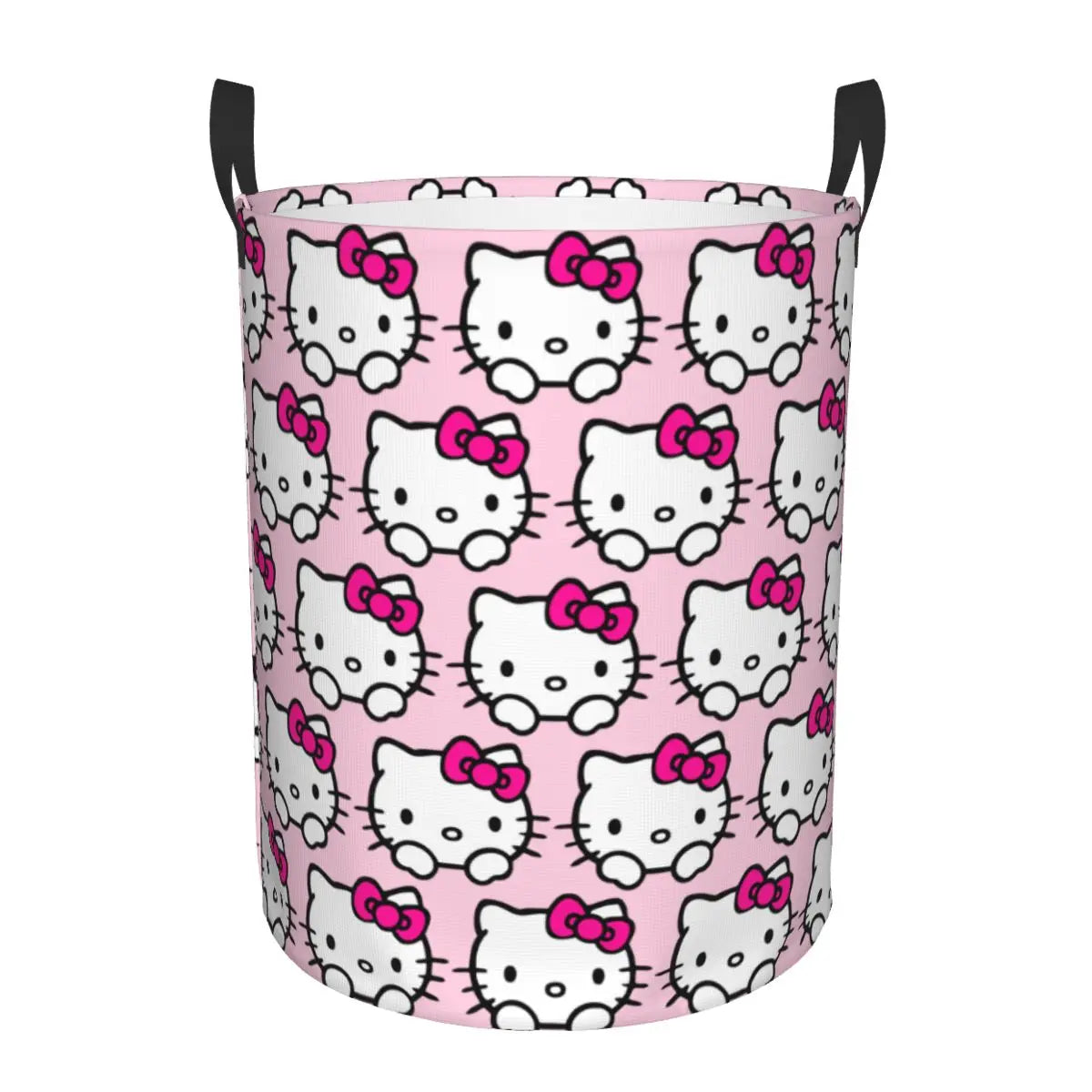 Hemasa Hello Kitty Laundry Basket Large Storage Basket Cartoon Sanrio Girls Boys Toy Organizer