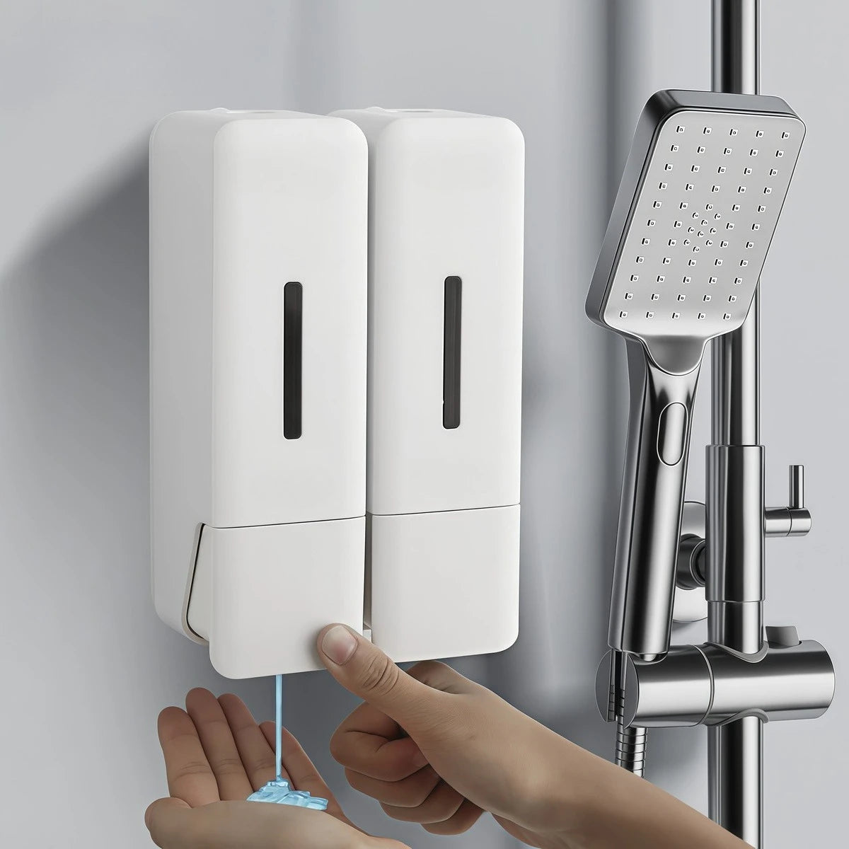 Tejesa 250ml wall hanging free punching manual bathroom soap dispenser hand soap shampoo hotel Hotel Shampoo Shower soap dispenser