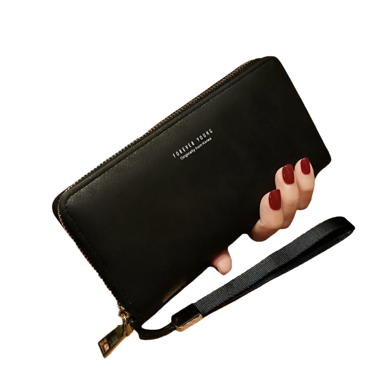 Hemasa Women Long Wallet Casual Pu Leather Multi-purpose Mobile Phone