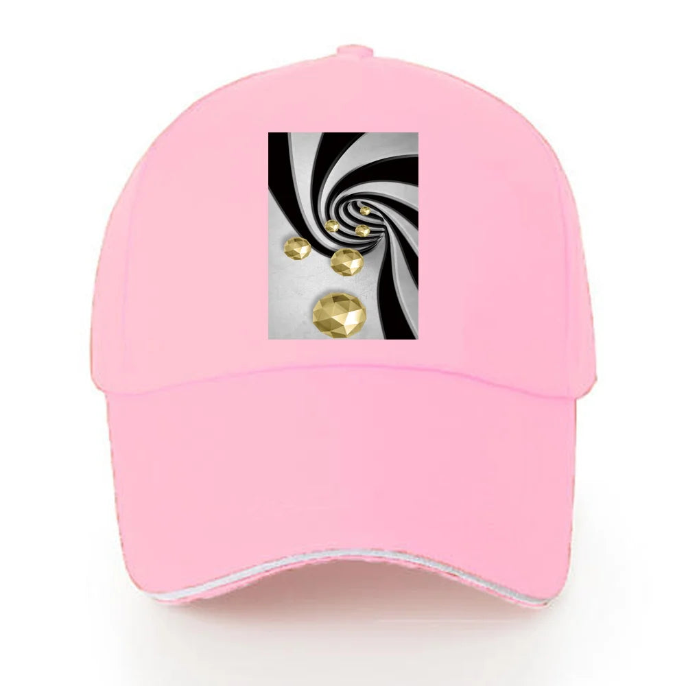 Baseball Caps Women Walking Visors Hat Autumn Outdoor Hats Unisex Adjustable Cotton Summer Sun Visors 3D Series Print Cap