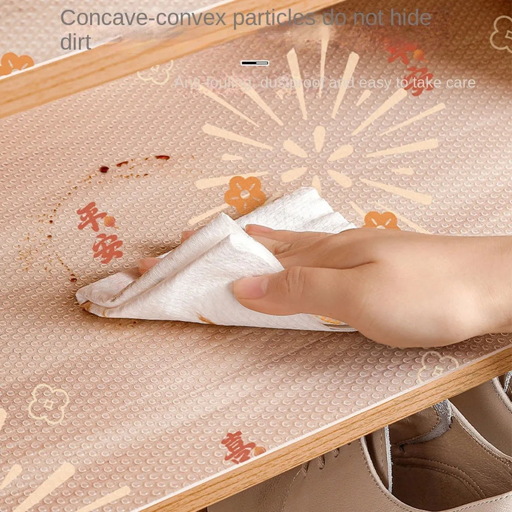 Tejesa Cartoon Print 30/45cm Drawer Mat Non-Adhesive Non Slip Waterproof Shelf Cover Liners Oil-proof Closet Placemat Table Pad