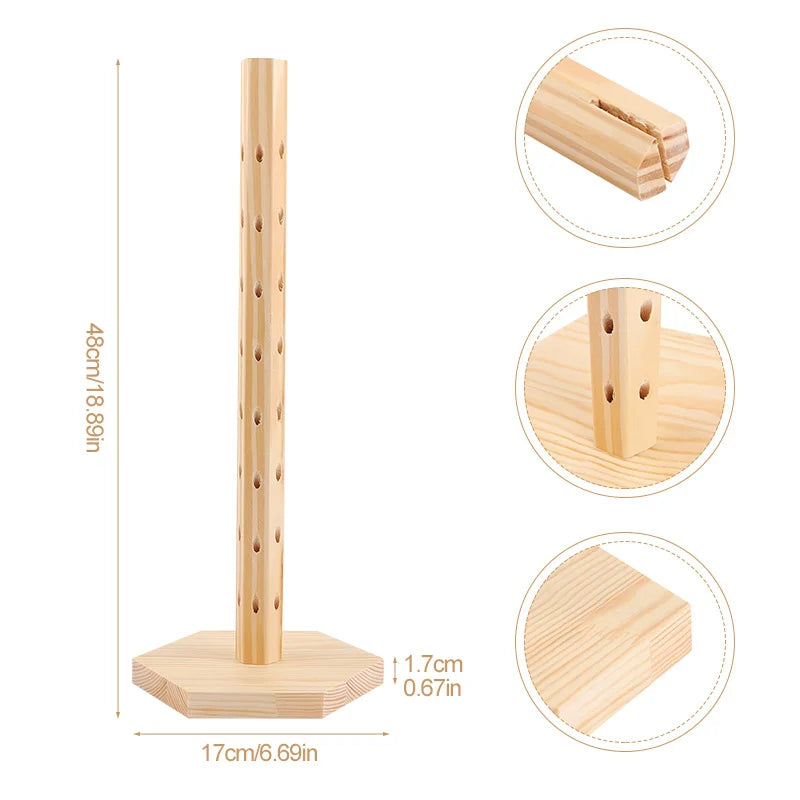 Wooden Cake Pop Stand Lollipop Candy Dessert Display Holder for Wedding Birthday Party Table Centerpieces Decoration Baby Shower