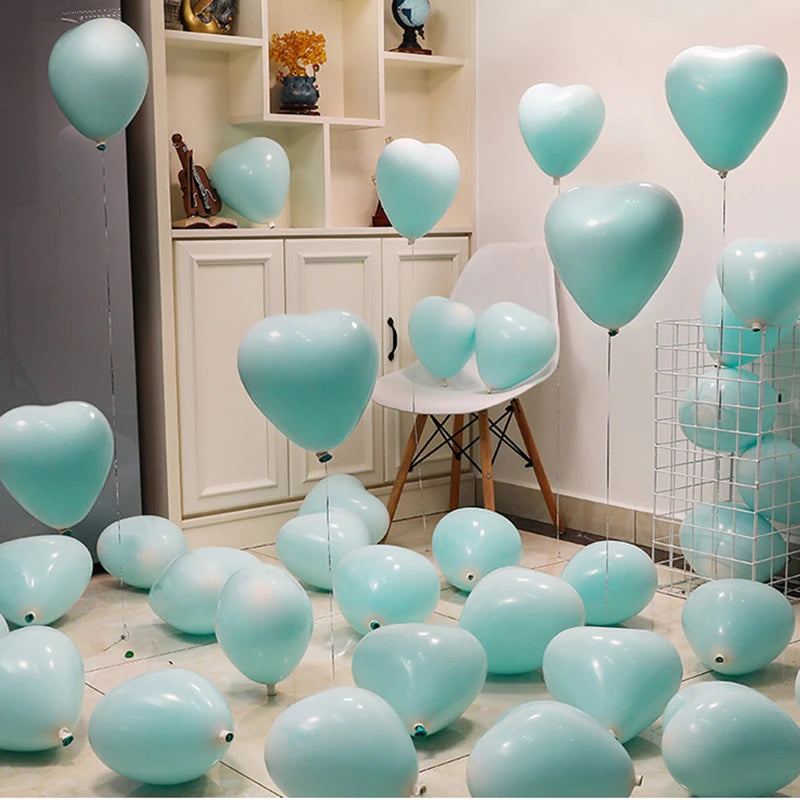 12Inch Heart shape Balloons Love Inflatable Air Helium Balloon room Day Marriage Wedding Birthday Party Decor Supplies