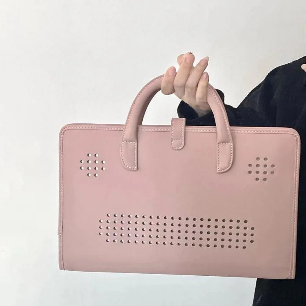 Tejesa PU Laptop Sleeve Pink with Handle Laptop Bag /Laptop Protective Case for For Macbook/Lenovo/Xiaomi/Huawei
